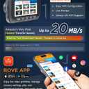 ROVE R2-4K DUAL Dash Cam Front and Rear, STARVIS 2 Sensor, FREE 128GB Card Included, 5G WiFi - up to 20MB/s Fastest Download Speed with App, 4K 2160P/FHD Dash Camera for Cars, 3" IPS, 24H Parking Mode