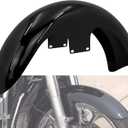 Motorcycle 21 inch Front Fender Mudguard Fit For Harley Touring Road King Road Glide Electra Glide Street Glide Custom Baggers (For 130 / R21,Gloss Black)