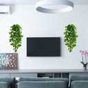BLEUM CADE Fake Hanging Plants, 2pcs Artificial Pothos Vines Greenery for Wall Home Living Room Office Indoor Outdoor Decor (No Baskets)