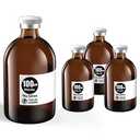 Ks-Tek Sterile Empty Vials with Self Healing Injection Port,with Aluminum Plastic Cap,Sterile Package (100ml Amber,4)