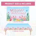 Pink Axolotl Birthday Decorations, Axolotl Backdrop Tablecloth Cake Topper Cupcake Toppers Latex Balloons Under the Sea Bday Party Decors for 1 2 3 4 5 6 Year Old Girl