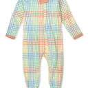Organic Cotton Sleep & Plays Color Seersucker Plaid Sizes 3-6M