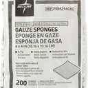 Medline Non-Sterile Cotton Woven Gauze Sponges, 8 Ply, Ideal for Wound Dressing and Cleaning, Case of 4000