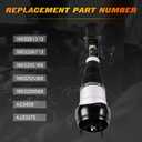 1663201313 Front Left Air Suspension Shock Strut Assembly Compatible with 2012-2019 Mercedes-Benz GL350 GL450 GL500 GL550 GL63 ML250 ML350 ML400 GLE300d GLE350 GLE400 Replace 1663205166