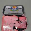 Itslife Bento Lunch Box Set for Kids with 12oz Soup Thermo&Lunch Bag, Leak-Proof Lunch Food Containers for Kids School, 5 Compartment, Sauce Cup, 10 Notes (Unicorn Pink)