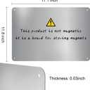 Bekith 2 Pack Stainless Steel Magnetic Board, 17.1" x 11.8" Magnet Bulletin Board to Display Magnetic Letters Numbers, Notes, Poetry, Photos, Spice Jars, Suitable for Wall, Refrigerator, Cabinet