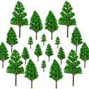 LUEYAO Mini Model Miniature Trees Mixed Train Scenery Architecture Trees Fake Trees for DIY Crafts Building Model Scenery Landscape Green 1.2-3.9 inch 20 PCS