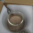 HIWARE 1000ml Glass Teapot with Removable Infuser, Stovetop Safe Tea Kettle, Blooming and Loose Leaf Tea Maker Set (33 oz)