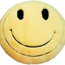 Urban Lifestyle Happy Face Decorative 18" Throw Pillow, Soft Plush Emoji Cushion for Living Room, Bedroom, Couch or Office