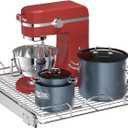 OCG Pull Out Cabinet Organizer (21" W x 21" D), Pull out Shelves 1 Tier, Cabinet Slide Out Shelves for Base Cabinet Organization in Kitchen Bathroom Pantry, Bottom Mount, Chrome Finish