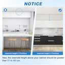 YJINGRUI Hydraulic Buffer Cabinet Door Hinge, Lift and Up Hinges, Vertical Lift Cabinet Door Hinge, 19.69-31.49in, Sturdy Silent and Adjustable