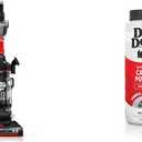 Dirt Devil Multi-Surface Rewind+ Bagless Upright Vacuum Cleaner Machine with Cord Rewind, UD76800V + 32 oz Carpet Powder, Room Refresher, Spring Meadows Scent, AD31210