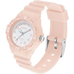 Women's Sport Waterproof Nurse Minimalist Simple Analog Watch - Casual Ladies Watch in Rose Gold Pink