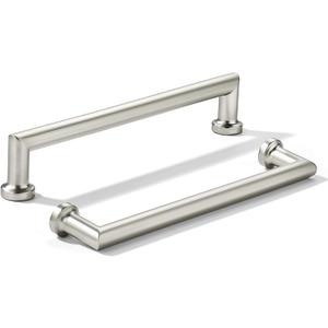 khtumeware 2-Pack 6-Inch(152mm) Brushed Nickel Cabinet Pulls,Heavy-Duty Solid Satin Nickel Handles for Kitchen Cabinets, Cupboards, Drawers and Bathroom Hardware