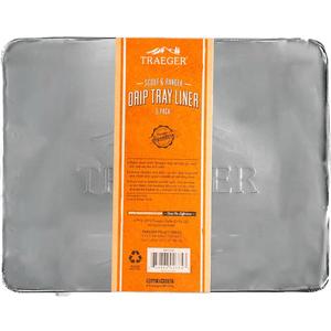 Traeger Grills BAC458 Ranger/Scout Drip Tray Liner Grill Accessory, 5 Count