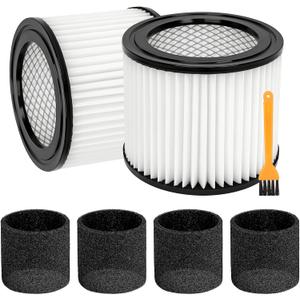 2 Pack 90398 Replacement Filter Compatible with Shop Vac 903-98 90398 9039800 903-98-00 Type AA Cartridge Vacuum Filter Fits Most Shop Vac 4 Gallon and Less Wet/Dry Vacuum