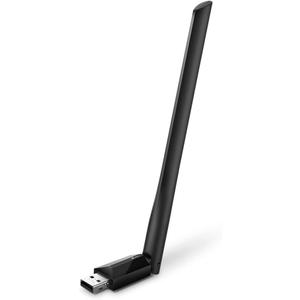 TP-Link AC600 USB WiFi Adapter for PC (Archer T2U Plus)- Wireless Network Adapter for Desktop with 2.4GHz, 5GHz High Gain Dual Band 5dBi Antenna, Supports Win11/10/8.1/8/7/XP, Mac OS 10.9-10.14, Black