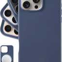 LONLI Classic - for iPhone 16 Pro Max Leather Case - European Genuine Vele Leather Phone Case - Smoothen and Soften Over Time - [Compatible with Magsafe] - Azzurro Blue