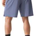 Athletic Running Shorts for Men 2 Pack 7"/9" Quick Dry Workout Gym Shorts with Zipper Pockets (Black, XL)