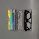 VISOONE Rectangle TR90 Blue Light Blocking Glasses Computer Eyewear with Preppy Look for Women and Men Cougar, Black