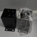 4x4 Post Base 2 Pcs, Heavy Duty Post Anchor with Anti-Corrosive Partition, Inner Size 3.5"x3.5", 13 Gauge Thick Solid Steel, Rust-Proof Powder-Coated Wood Fence Post Brackets for Support Deck, Pergola