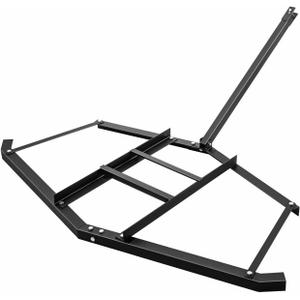 Driveway Drag, 74" Heavy Duty Steel Driveway Drag Harrow with Pin-Style Hitch, Tow Behind Grader for ATV, UTV, Garden Lawn Tractors Adjustable Bars for Efficient Driveway and Lawn Maintenance