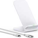 Fast Samsung Wireless Charger Stand, 15W Max Desk Phone Charging Station QI Android Wireless Charging Dock Holder for Galaxy S24 Ultra S23 FE S22 S21 S9 Z Fold6 Flip6 Note20 iPhone 16 15 Pro Max 14 13