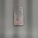 iFiLOVE for iPhone 16 Bling Liquid Castle Fireworks Case, Cute Luxury Sparkle Flowing Glitter Quicksand Shockproof Protective Case Cover for Girls Women Kids (Pink)