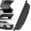 Trunk Cargo Cover for Mazda CX5 2026 2025 2017-2024, with Carbon Fiber Texture Ends, Anti-Peeping Retractable Security Shade for Privacy, CX-5 Accessories