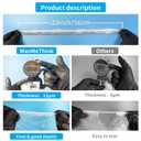 100PCS Disposable Shower Caps - Large Thick Clear Plastic Shower Cap for Women Reusable Waterproof and Men, Hair Cap for Deep Conditioning, Hotel Travel Essentials (22 inch)