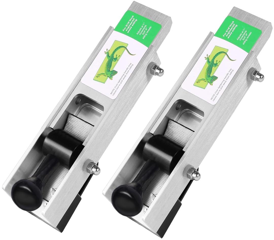 Aluminium Siding Installation Tools Compatible with 5/16 inch Fiber Cement Siding, Installation Tools Lap Gauge with Adjustable Reveals(4-8 inch), 2 Pack