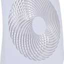Treva 10-Inch Portable Fan, Powered by Battery and/or AC Adapter - Desk Fan Air Circulating with 2 Cooling Speeds for Personal and Travel Use (White)