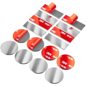 8 Pack (4 Pack Rectangle & 4 Pack Rotundity) Magnetic Cabinet Door Catch, Ultra Thin Cabinet Door Magnets, Adhesive Drawer Magnets to Stay Closed, Stainless Steel Cabinet Latch Easy Install