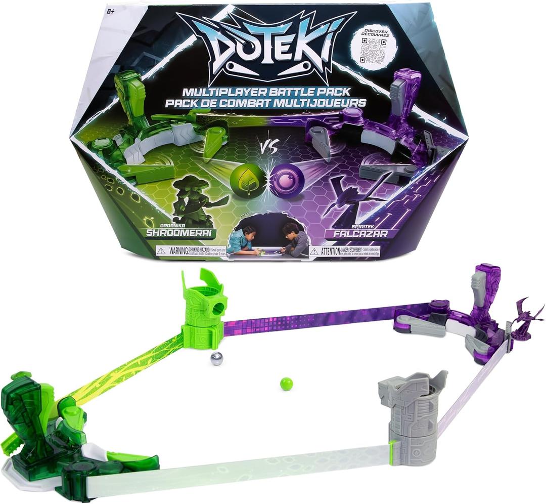 Multiplayer Battle Pack  Organika & Spiritek  Fast-Paced Customizable Action Battle Game with Controllers & Figures  Expandable Multiplayer Play  Ages 8+