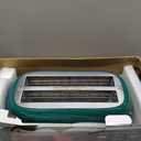 Roter Mond 4 Slice Toaster Retro Stainless Steel Toaster with Bagel, Cancel, Defrost Function and 6 Bread Shade Settings Bread Machine, Long Extra Wide Slots and Removable Crumb Tray, Green