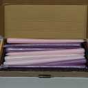 Viyffo 12 Inch Purpel Taper Candles Set of 12 Unscented Smokeless Long Tall Tapered Candle for Candlesticks Sticks Wedding Home Decor Dinner (Purple)