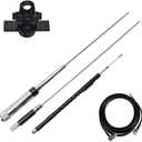 Quad Band Mobile Radio Antenna 29/50/144/430MHz 10m/6m/2m/70cm for TYT TH-9800 Plus,TH-9800D Includes 16.4ft Coaxial Cable and Bracket Clip