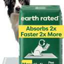 Earth Rated Puppy Pads, Max Absorbency Pee Pads for Dogs, Absorbs 2X Faster & 2X More, Leak Prevention, Potty Training, Fragrance-Free, Unscented, XL, 28 x 34, 40 Count
