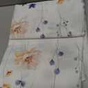 Horaldaily Spring Tablecloth 7070 Inch Round, Small Flower Washable Seasonal Table Cover for Party Picnic Dinner Decor (White)