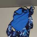 TYR Womens Durafast Elite Crosscutfit Swimsuit, Blue, Large(36)