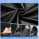 Hard Bottom Dog Car Seat Hammock, Back Seat Cover for Dogs, Backseat Extender with Upgraded Heavy-Duty PU Leather, Waterproof & Anti-Slip & Wipe-Down Cleaning for Cars & SUVs