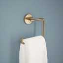 Hand Towel Holder Champagne Bronze Towel Racks for Bathroom Wall Square Towel Ring Holder for Bath Towel Hanger for Kitchen, Bathroom Accessories (Square (Screw))