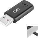 USB Microphone for Laptop and Desktop Computer, High Sensitivity for Clear Call, Plug-and-Play, High Gain, Cordless Mini-Sized Portable, Ideal for Work & Study