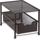 Simple Houseware Stackable Under Sink Cabinet Sliding Basket Organizer Drawer, Bronze