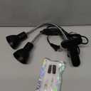 Heat Lamp for Reptile,UVA UVB Light for Turtle,Bearded Dragon Basking Light Bulbs,Dimmable 360Gooseneck UV Heating Lamp W/ G9 Mini Halogen Bulbs 60W (White*2Red*2) for Tortoise/Snake/Lizard