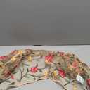 OYOANGLE Women's Floral Embroidered Sheer Bolero Open Front Crop Jackets Long Sleeve Mesh Summer Cardigan Tops (XL)