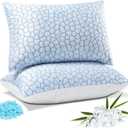 SheRest Cooling Pillow Set of 2 King, Memory Foam Pillows for Hot Sleepers