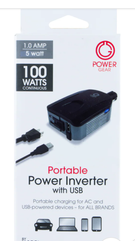DI GE PORTABLE INVERTER W/USB 100W