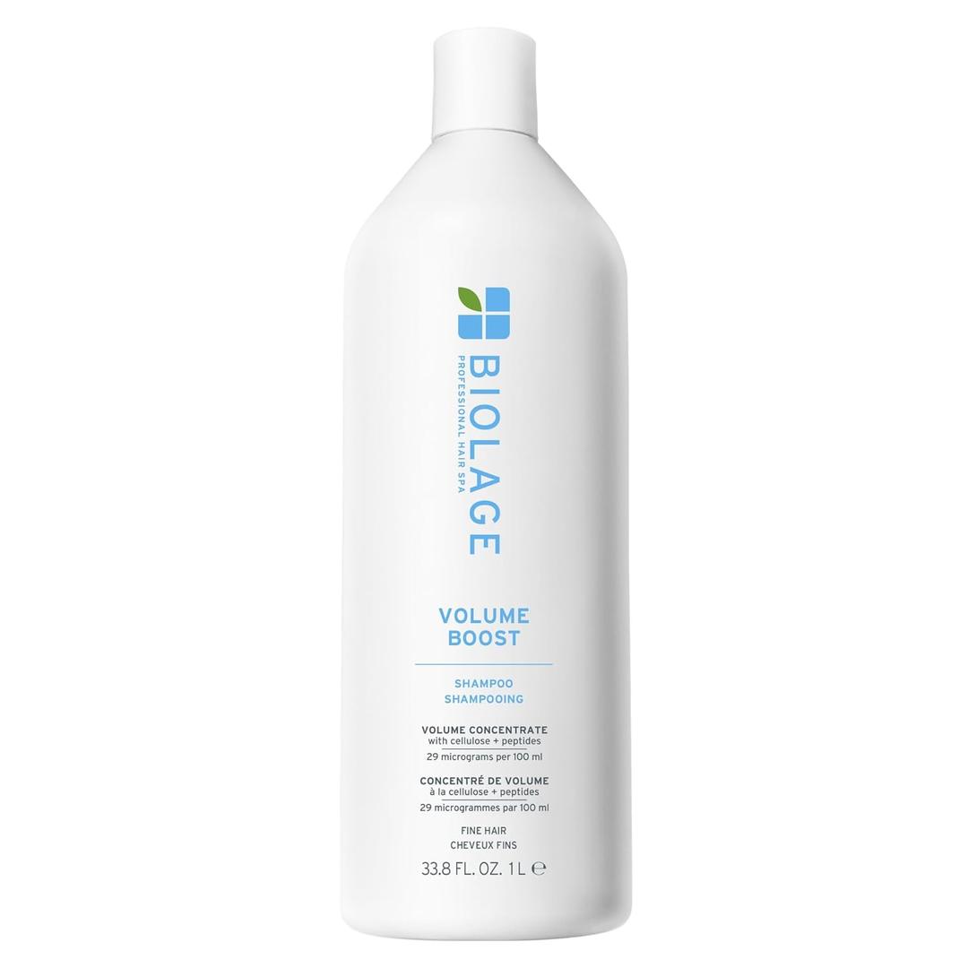 Biolage Volume Boost Shampoo for Fine Hair  Creates Lasting, Lightweight Volume, Root Lift & Shine, With Cellulose and Peptides, Vegan, Paraben and Silicone-Free (33.8 Fl Oz (Pack of 1))