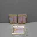 upsimples 5x7 Picture Frame Set of 3, Made of High Definition Glass for 5 x 7 Gold Frames, Wall and Tabletop Display Thin Border Photo Frame for Home Dcor